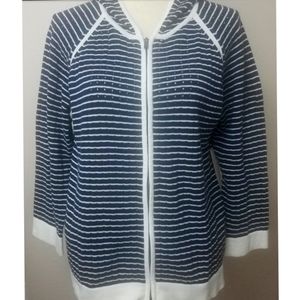 3 for $20 Ost Apparel Striped Hoodie Size Large